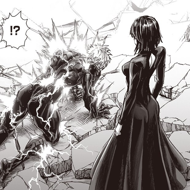 daily1punch's tweet photo. Fubuki draining all of her energy to cooldown Genos https://t.co/RUYQ2loFdu
