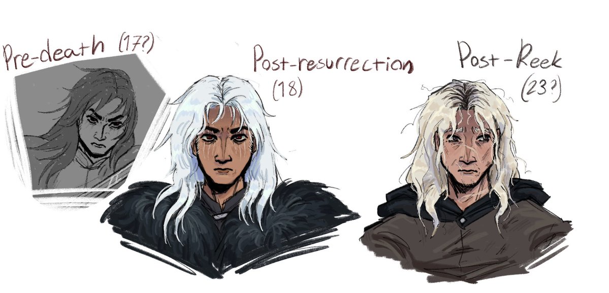 PythonPyy's tweet photo. Jon snow &amp; Theon design sketches..👀 #asoiaf #greysnow https://t.co/AUld3KtyBQ
