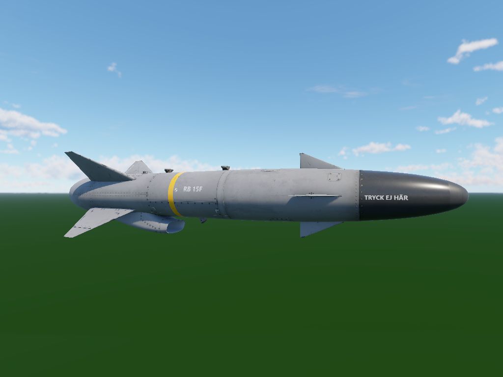 cicada_WT's tweet photo. グリペンやビゲンに搭載可能な対艦ミサイルのRBS-15F。まだ兵装には追加されてないけど
#WarThunder
#Devserver https://t.co/PdenINLZzy
