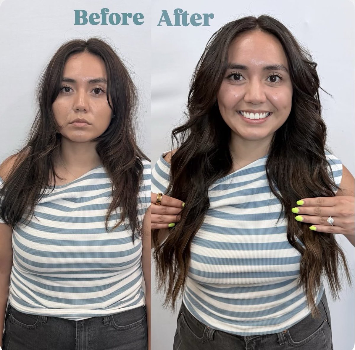 ExtensionsDFW's tweet photo. She said “yes”… now it was time to say yes to the hair of her dreams. 💍✨
For her engagement,🤍
Ready for your own dream hair transformation? Send me a DM to book your consultation.
#handtiedextensions #fusionextensions #dallasextensions #friscoextensions #luxuryhairextensions https://t.co/stURIuwt0G