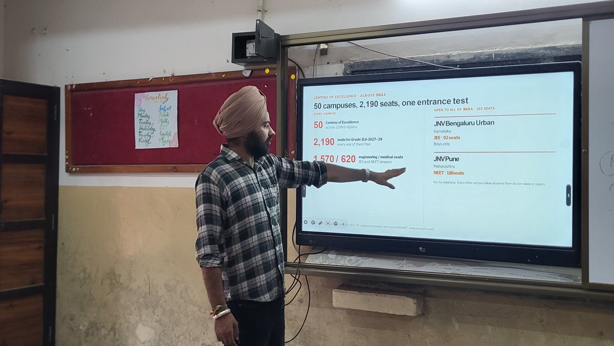 jnvsamba's tweet photo. An orientation session on the NVS–Dakshana Foundation NCST Exam for Class X students was conducted by Ms. Sunpreet Singh. Students gained valuable insights into the exam, preparation strategies, and opportunities offered through the Dakshana Foundation.
#NVS #DakshanaFoundation https://t.co/bi835Io62s