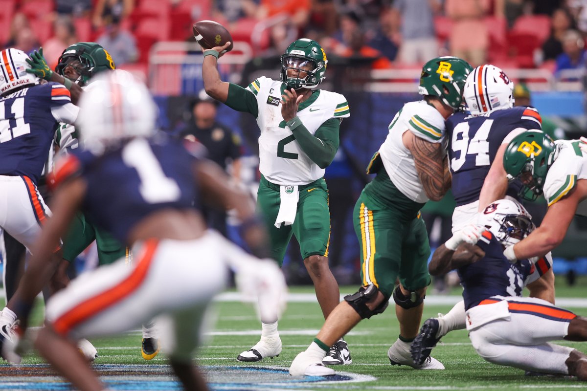 PeteNakos's tweet photo. Baylor QB DJ Lagway is day-to-day after injuring his right ankle in Saturday's loss to Auburn.

His status for Week 2 is undetermined, per Dave Aranda. 

https://t.co/pBbJRpCtel https://t.co/D2m2Ny9LpQ