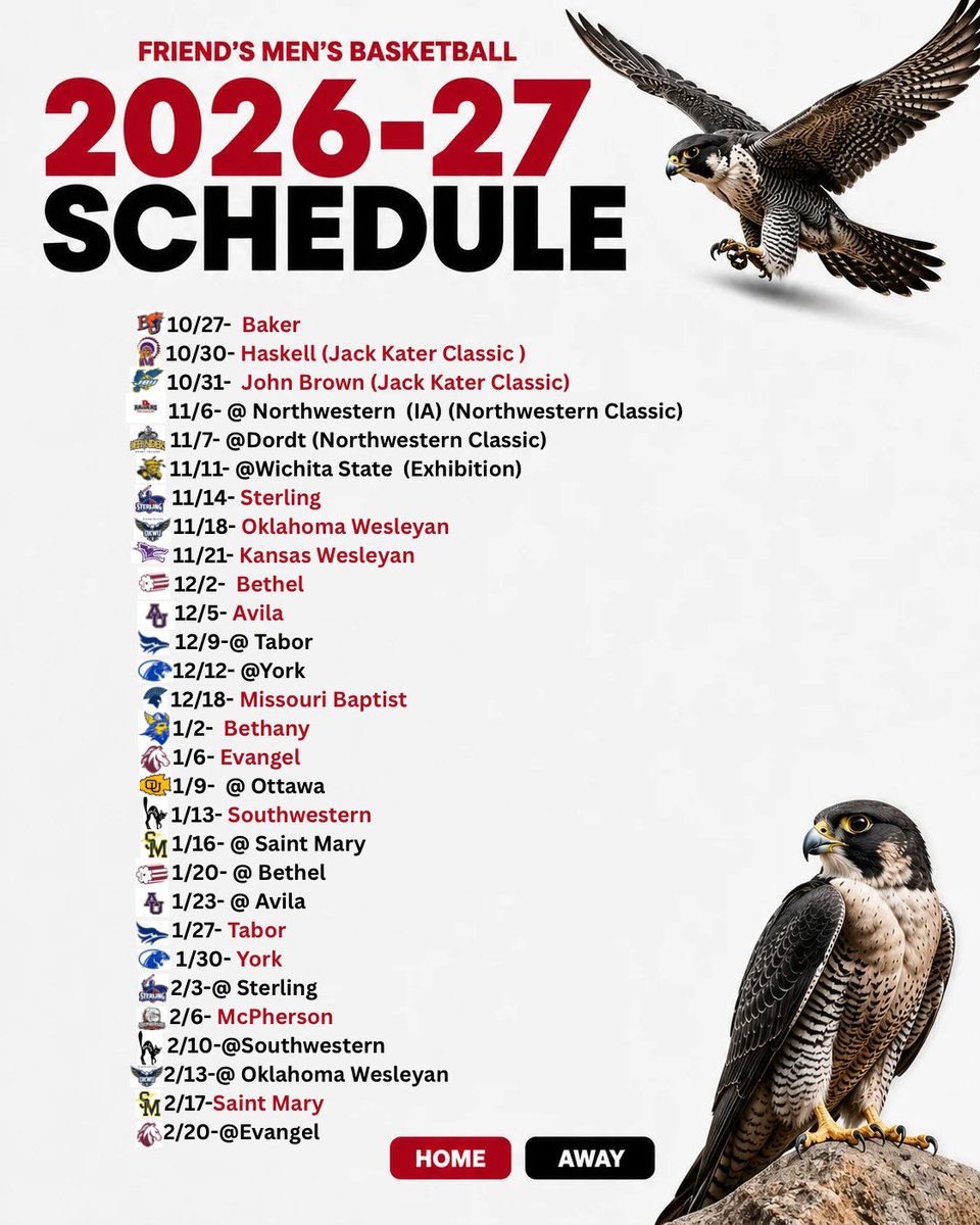 FriendsMBB's tweet photo. 🗓️✅

Falcons Basketball official 26-27 schedule is complete ⬇️
#TalonsUp https://t.co/szuPbK65aI
