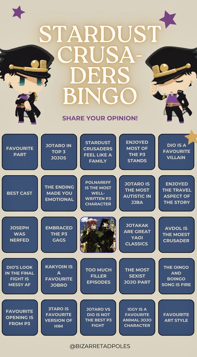 BizarreTadpoles's tweet photo. part 3 bingo!! 💙 https://t.co/eJoCrQ81TE