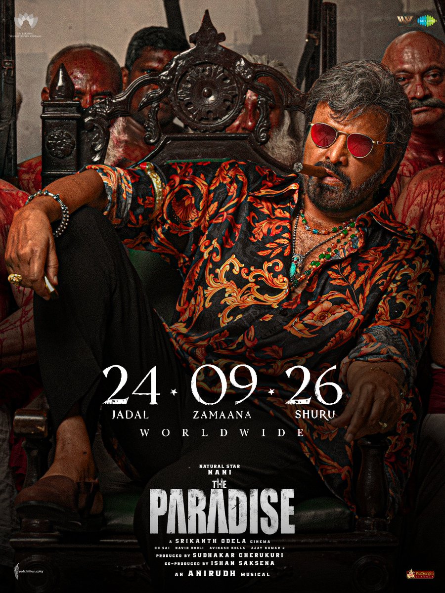 _CinemaVaadu_'s tweet photo. Natural Star #Nani is all set to bring the mass madness of #TheParadise to the big screens 🔥💥

Worldwide releasing on September 24th ❤️‍🔥

#SrikanthOdela #MohanBabu https://t.co/Nbk1IbCuU5