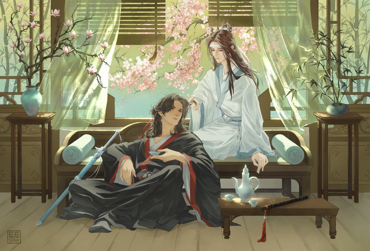 eesona_art's tweet photo. recent art for an event
my OCs in wwx &amp; lwj cosplays https://t.co/l2gwvb8A5J