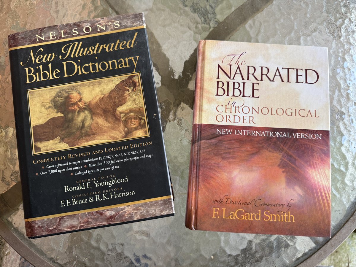 ArcaneBible's tweet photo. Used book stores and antique malls can be a great place to get Christian Bibles and books at a bargain price . Especially helpful to someone who is growing their library. 

I picked these up at a local antique mall, $40 for the pair. https://t.co/dWt10UMOcz