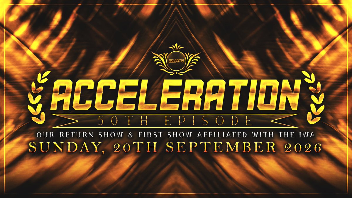 Velocity_RW's tweet photo. RETURNING WITH A BANG! 💥

#ACCELERATION comes back to your screens LIVE in just 13 days with the long-awaited 50th episode! Be sure NOT to miss this as there'll be both new, and OLD faces! 👀 https://t.co/pkr6Ahr0Gs