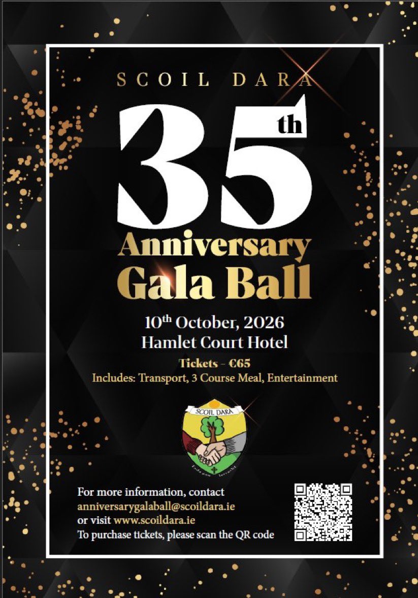 scoildara's tweet photo. A brief reminder for our Gala ball: last chance to secure tickets. Ticket sales finish September 15th. https://t.co/PJARuSoX1G