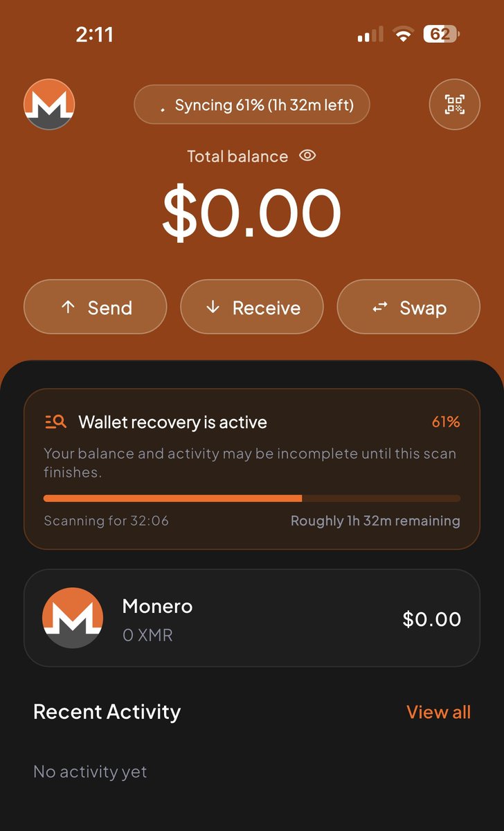 Agorist_'s tweet photo. @FreedomWallet @freedomdollar5 The sync has been taking a long time, also my phone is very hot, it's only been running the freedom wallet app https://t.co/ptmIW26aB5