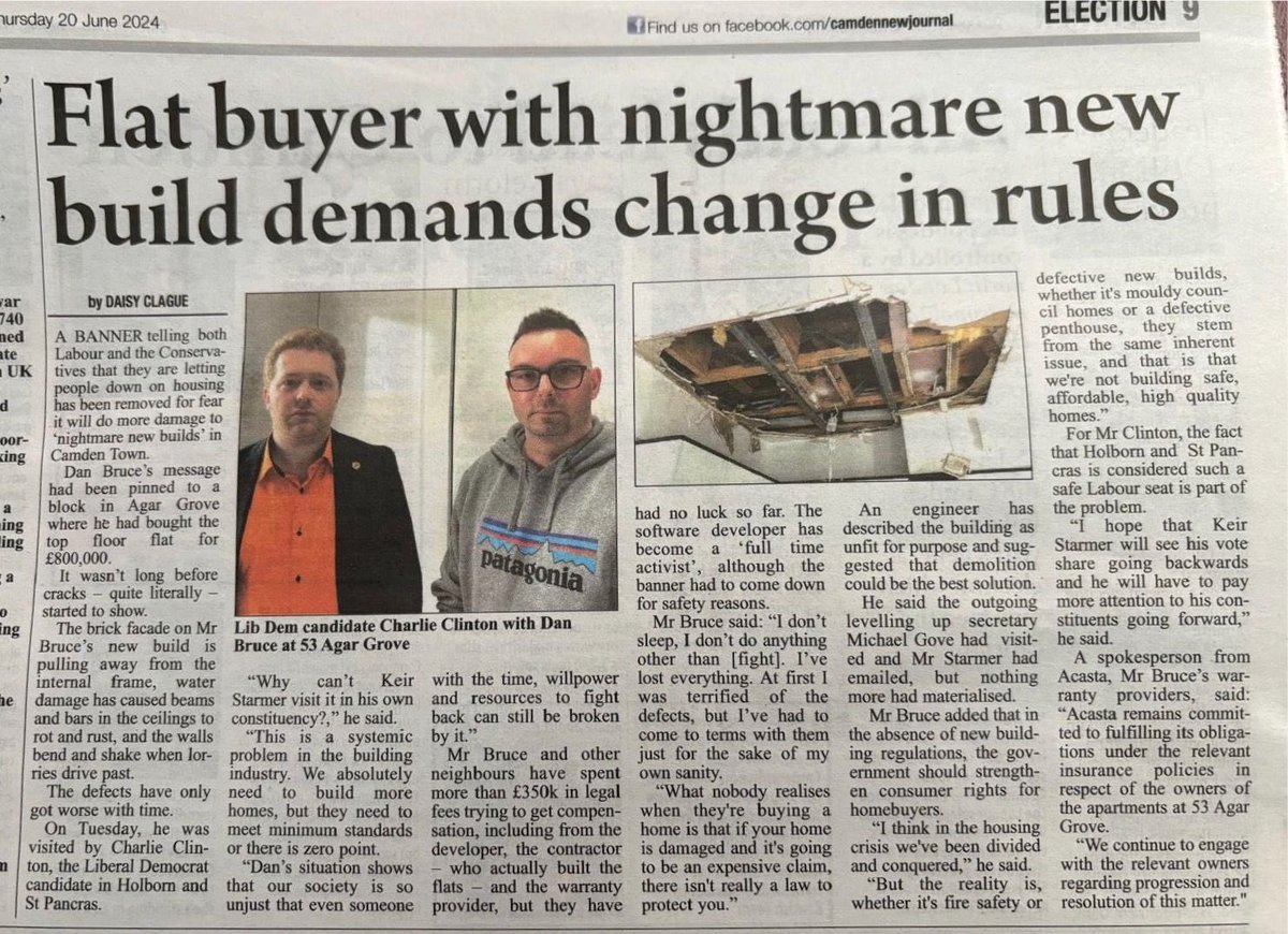 dannybster's tweet photo. We, at 53 Agar Grove, Camden, would like to invite all party leaders to meet us and set out exactly how they’ll be different from our last absentee MP.

Camden deserves to be more than a stepping stone constituency @andyburnham @ZackPolanski @EdwardJDavey @LibdemCharlie https://t.co/4oxdSRkpFI