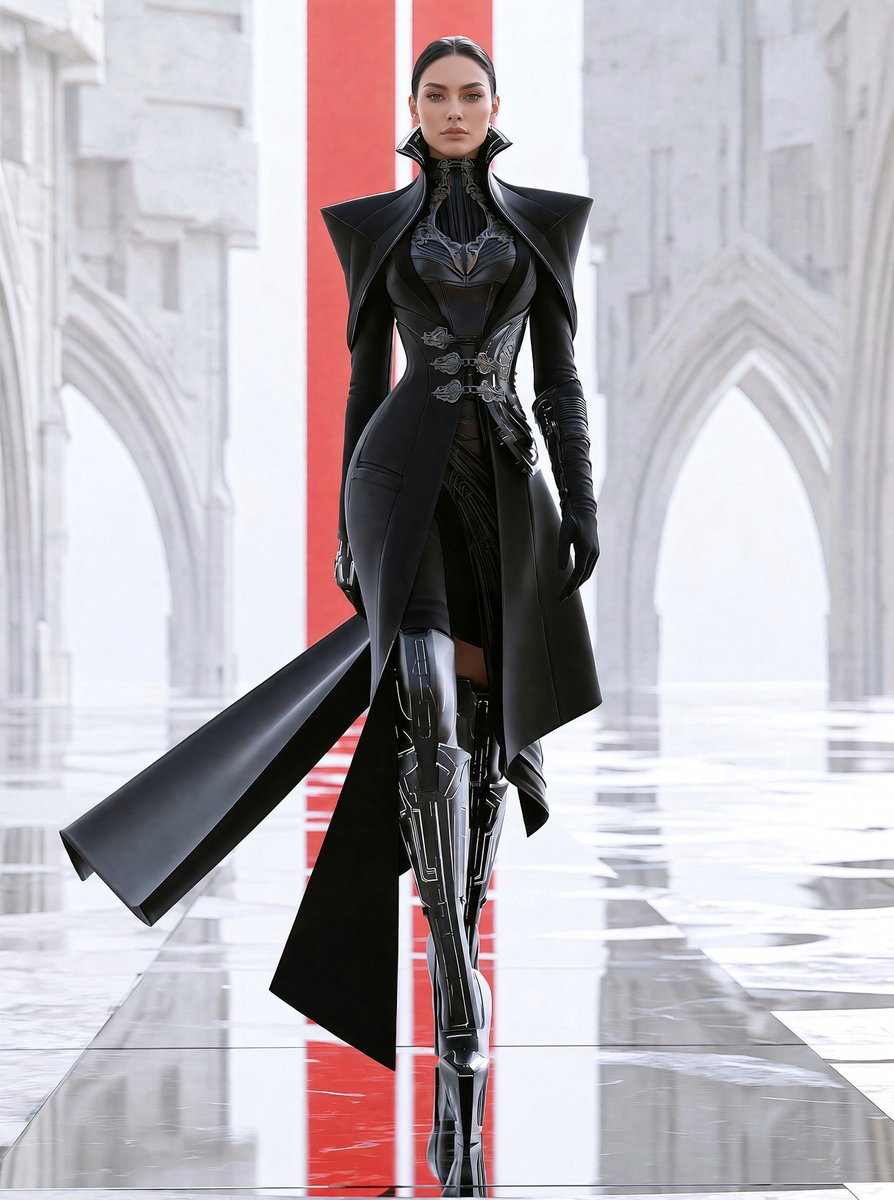 Nate_Midnite's tweet photo. The future has a dress code.
Victorian. Cybernetic. Unapologetically dark.
#Cyberpunk #VictorianCouture #AvantGarde #HighFashion #Couture #CyberpunkFashion #DarkFashion #FutureFashion https://t.co/6uWKSHyMvH