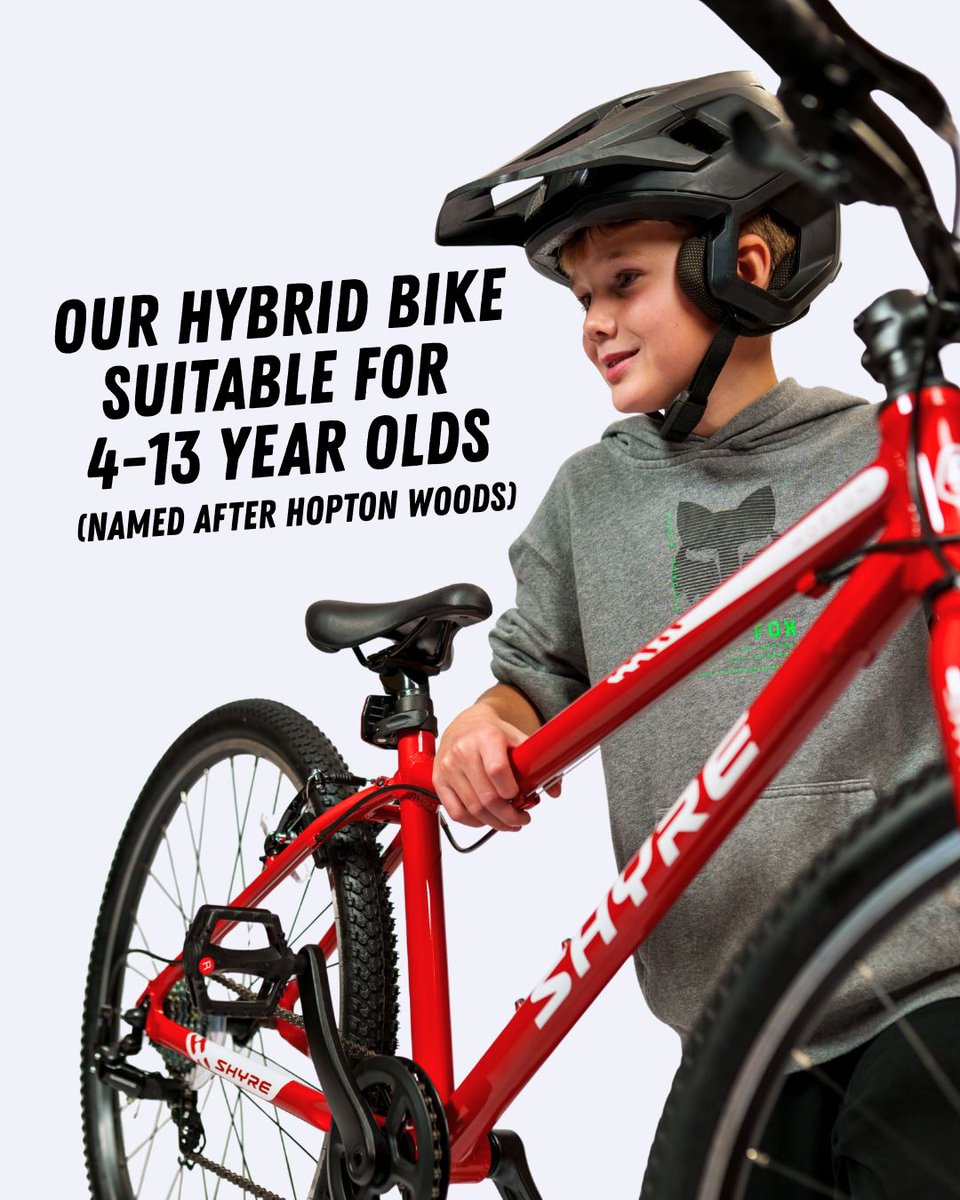Shyrebikes's tweet photo. Re-introducing our Shyre Hopton... 🚲️ 🥳 

The first ever Shyre bike we launched was our Hopton, a hybrid bike named after Hopton Woods in Shropshire. It has now expanded into 4 sizes &amp; 7 colour ways &amp; is still a best-seller!

➡️ https://t.co/a0njRV4QmR https://t.co/xxpKPU1FGL