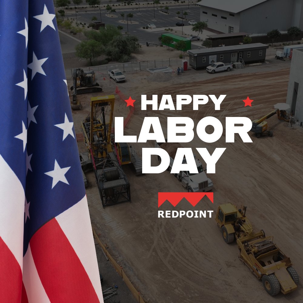 RedpointC's tweet photo. Happy Labor Day from the crew at REDPOINT Contracting! Today, we honor the hard work, skill, and dedication of the builders who keep America moving forward. Enjoy a well-deserved day off.

#LaborDay #REDPOINTContracting #AmericanBuilders #BuildingUSA #LaborDayWeekend https://t.co/GNuZlxIncA