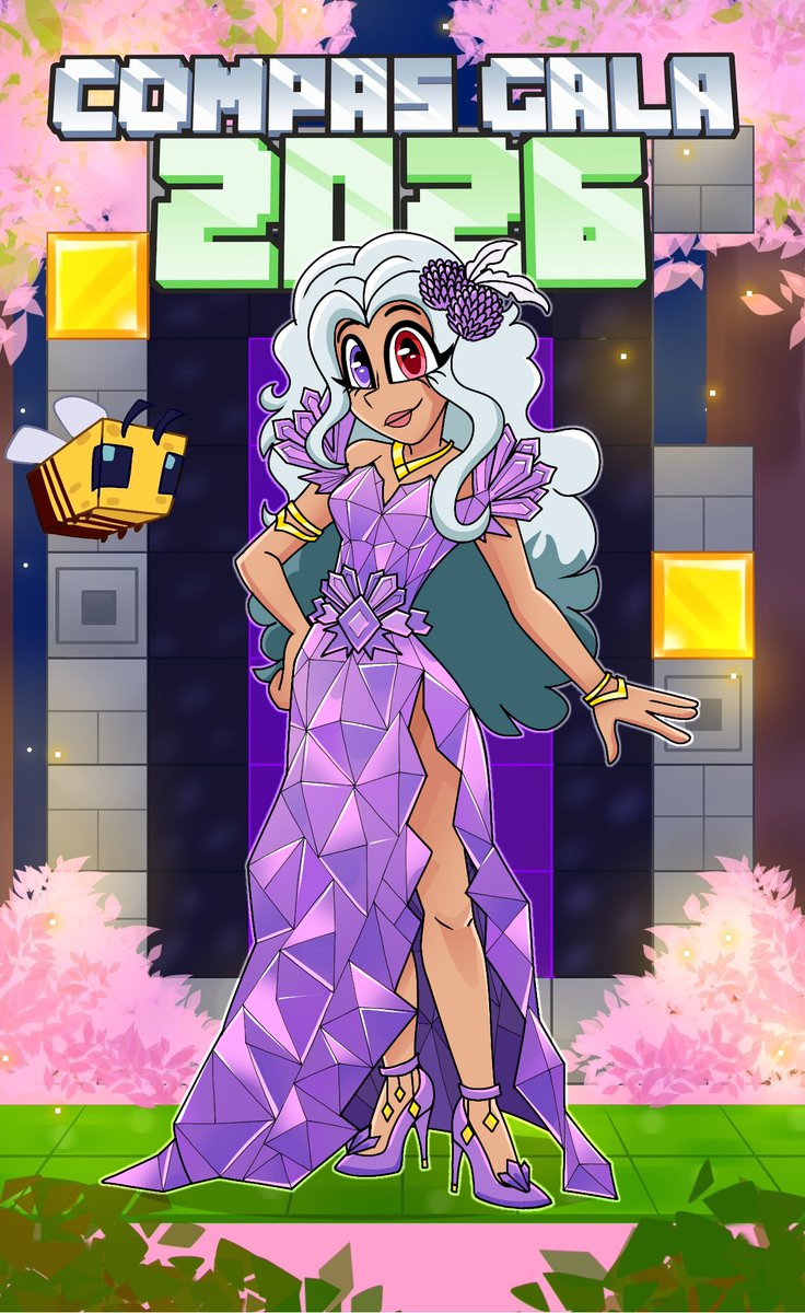 Crayolita_Arts's tweet photo. YA LLEGUÉ YO!!! Cómo la están pasando gentecita bonita? Ya comieron? 🥰

Vengo con mi trajecito de amatista, súper incómodo pero preciosooo 💅

#CoMPaSGala2026 #AlfombraCG6 💜 https://t.co/Vrpg9KO2VI