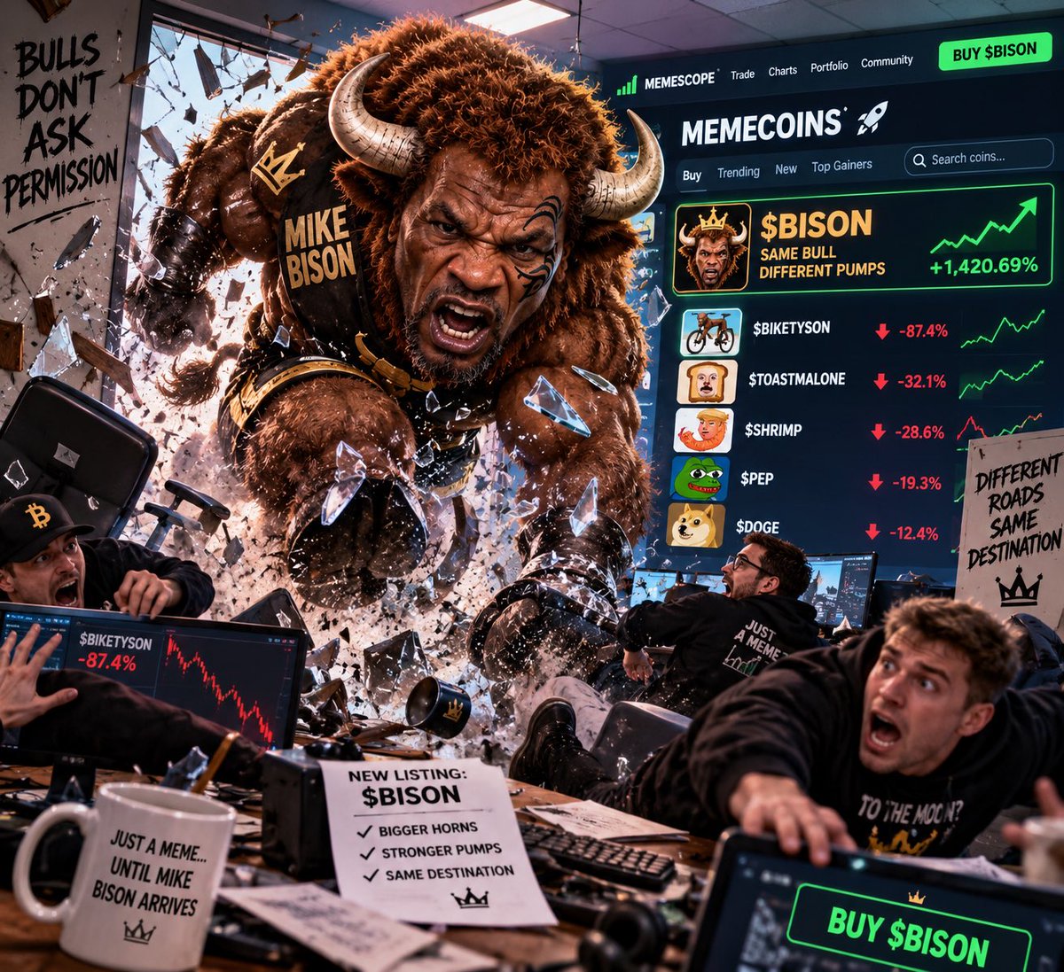 MikeBisonPUMP's tweet photo. The heavy weight champion has arrived , don’t sleep on this one get in early why you can ! He’s also taking out $biketyson https://t.co/TDaBePF7RU