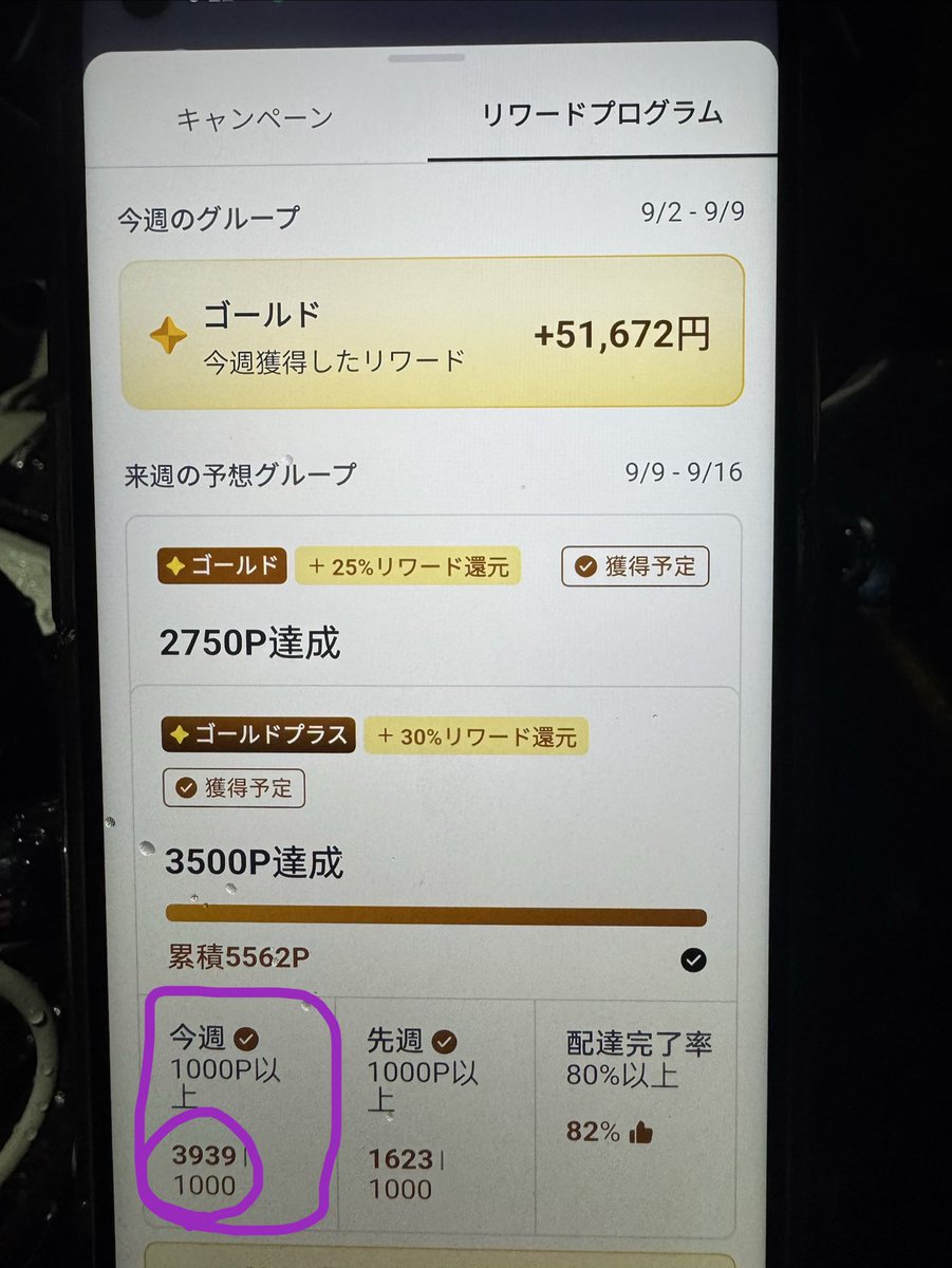 Uber12163109's tweet photo. 初のGOLD🚀6日目 🛵💨

12:30~翌3:30  🚀

¥79,870  -  （前日分） = ¥59,653- 61d

ポイント制が導入されて初めての週、6日間を初のGOLDで稼働して既に3939P。2週間あれば休み無しなら8000P行くんじゃないかな笑

深夜帯上手い事、都内の中にハマってだいぶ、ぶん回せました🙏

お疲れ様でした。 https://t.co/uxoJUMUgad