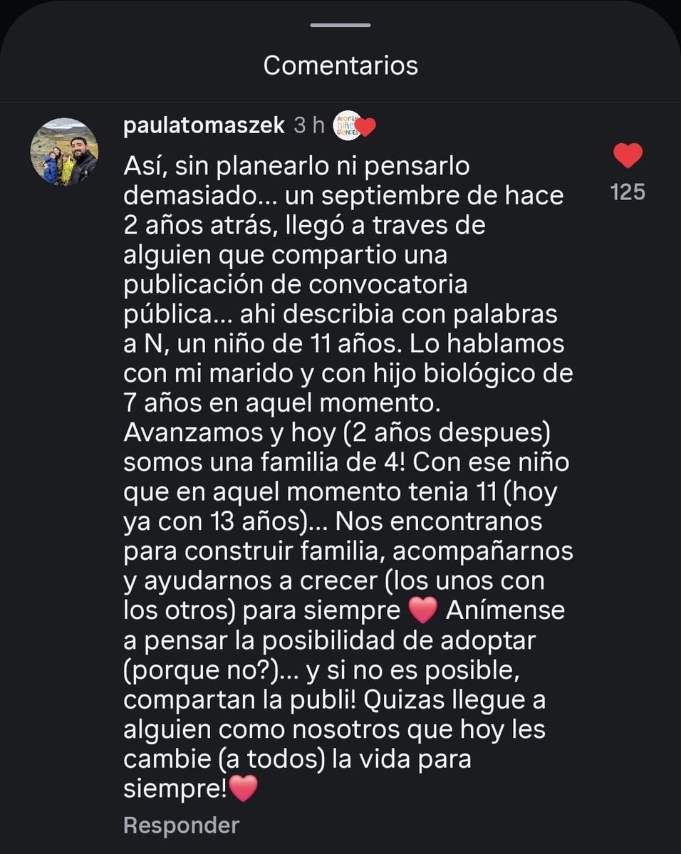 AdopcionNG's tweet photo. Por estas cosas insistimos con la difusión de las convocatorias públicas de adopción 
“ andabamos sin buscarnos pero sabiendo que estabamos para encontrarnos” https://t.co/oFNrf2IQXx