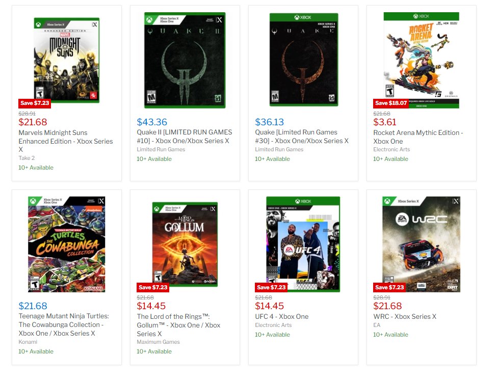 Wario64's tweet photo. Xbox physical restock at VGP https://t.co/zRtl4RLt9D

All VGP deals https://t.co/GmZD2Lnbyn #ad https://t.co/IXPCrQfi07