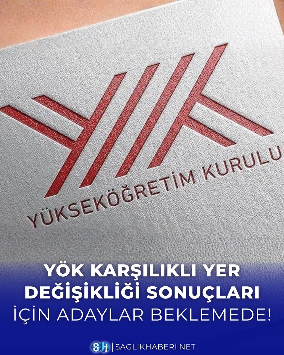 netsaglikhaberi's tweet photo. #DUYURU | YÖK Üniversite İdari Personel Becayiş Sonuçlarında Gözler Açıklanacak Tarihte!

📢 Devlet üniversitelerinde görev yapan idari personelin 5-21 Ağustos 2026 tarihleri arasında gerçekleştirdiği kurumlar arası karşılıklı naklen atama (becayiş) başvurularında değerlendirme sürecinin sonuna gelindi.

📌 En fazla 3 tercih hakkı tanınan binlerce üniversite çalışanının heyecanla beklediği yerleştirme sonuçlarının 7 Eylül 2026 tarihi itibarıyla açıklanması bekleniyor.

📌 Sonuçlar açıklandığı andan itibaren adaylar, yerleştirme durumlarını YÖK Personel Bilgi Sistemi (https://t.co/Qmaisdeizw) üzerinden T.C. kimlik numaraları ve sistem şifreleriyle sorgulayabilecek.

📌 Sonuçların ilan saati ve nakil süreçlerinin resmi takvimine ilişkin Yükseköğretim Kurulu (YÖK) tarafından yapılacak resmi duyuru bekleniyor.

🔗 Detaylar: https://t.co/I6v3jrU0yw
#YÖK #Becayiş #ÜniversiteİdariPersonel #NaklenAtama #MemurAtamaları #saglikhaberinet