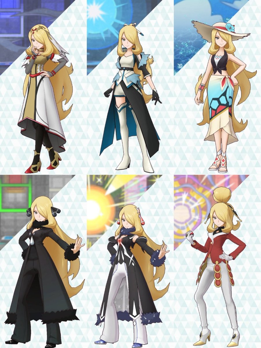 Alola_Family's tweet photo. Cynthia and her fifty million outfits ✨ https://t.co/wCa91UHpEa