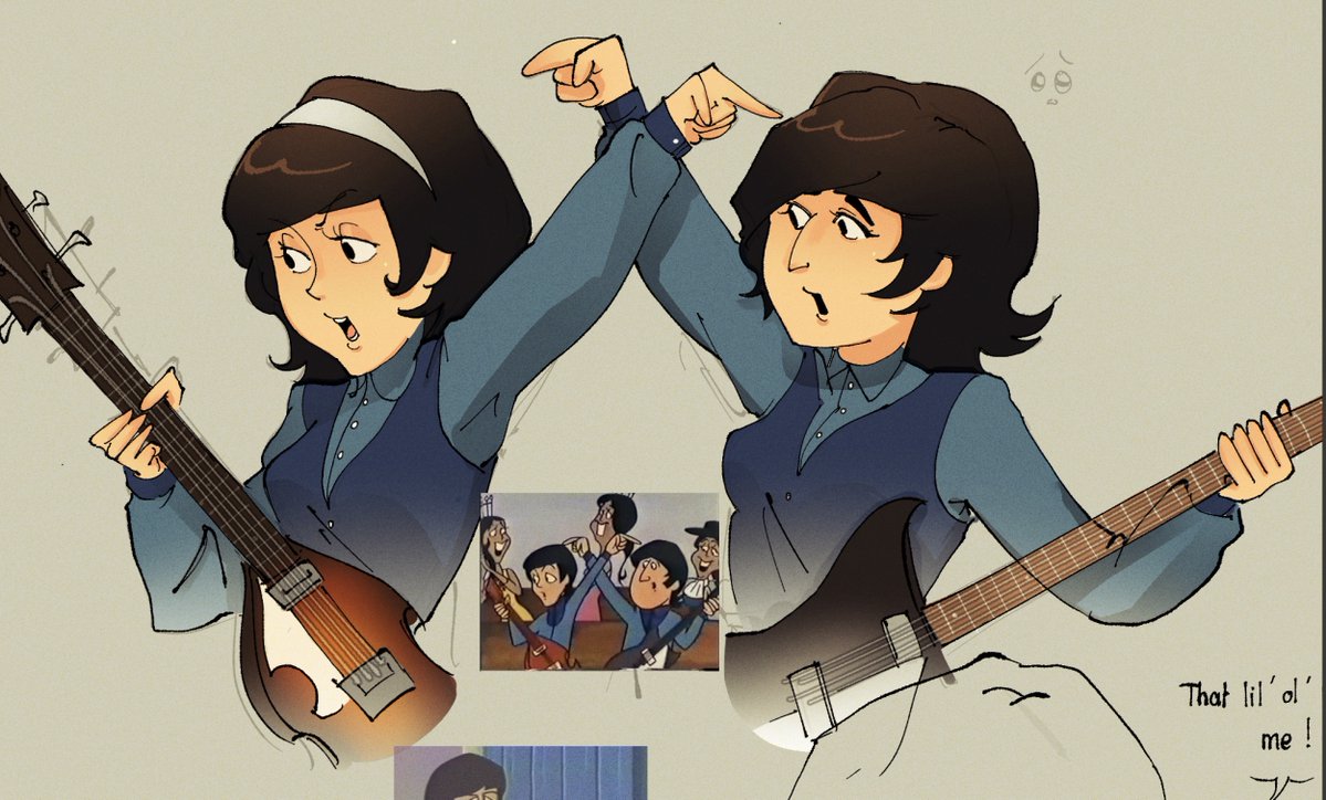 Rorowannn's tweet photo. Ladybugs cartoon redraw 🤫🤫

#beatlestwt #johnlennon #paulmccartney
#beatlescartoon #genderswap #mclennon https://t.co/CX29D9bK7w