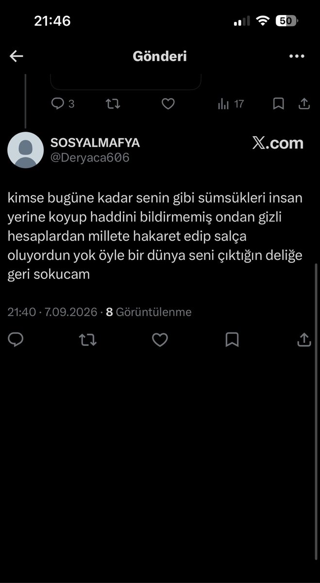 PeraGunes48qf's tweet photo. Amk kahpesi seni gel sok s2k karı @Deryaca606 götümğn mafyası https://t.co/rwab7FkrYn