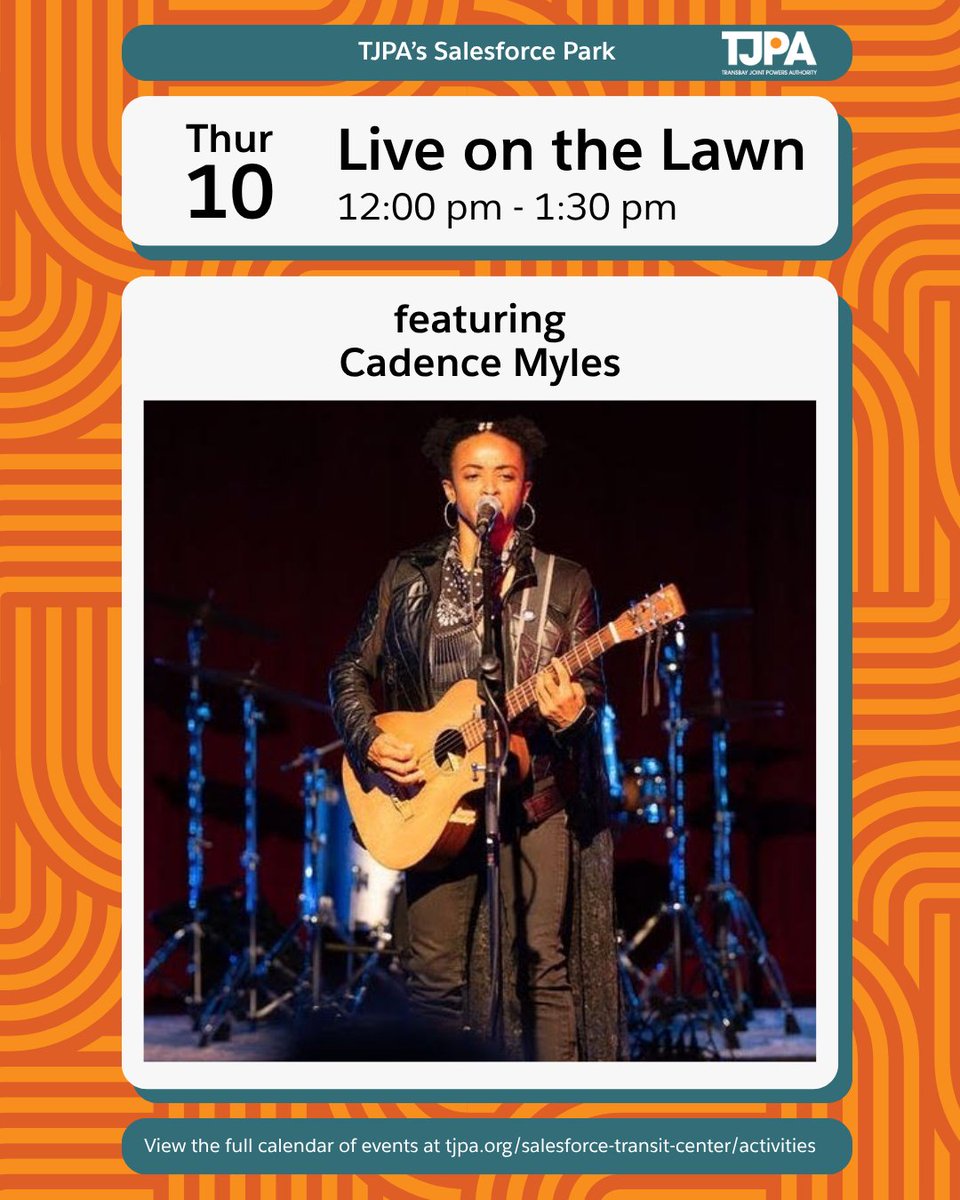 TransitCenterSF's tweet photo. Consider this your sign to add a little live music to your week. ๐ท๐ธ๐ช
There are plenty of chances to catch a free set at TJPAโs Salesforce Park:
Four days. Four reasons to take the scenic route through your week ๐ฟ
#SalesforcePark #LiveMusicSF #FreeThingsToDoSF #SanFrancisco https://t.co/majuqEGToF