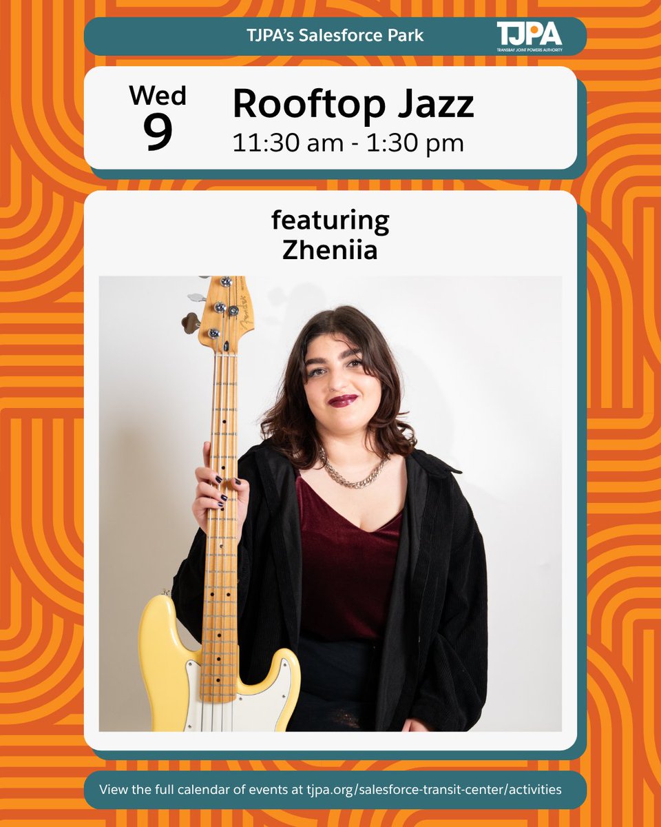 TransitCenterSF's tweet photo. Consider this your sign to add a little live music to your week. ๐ท๐ธ๐ช
There are plenty of chances to catch a free set at TJPAโs Salesforce Park:
Four days. Four reasons to take the scenic route through your week ๐ฟ
#SalesforcePark #LiveMusicSF #FreeThingsToDoSF #SanFrancisco https://t.co/majuqEGToF