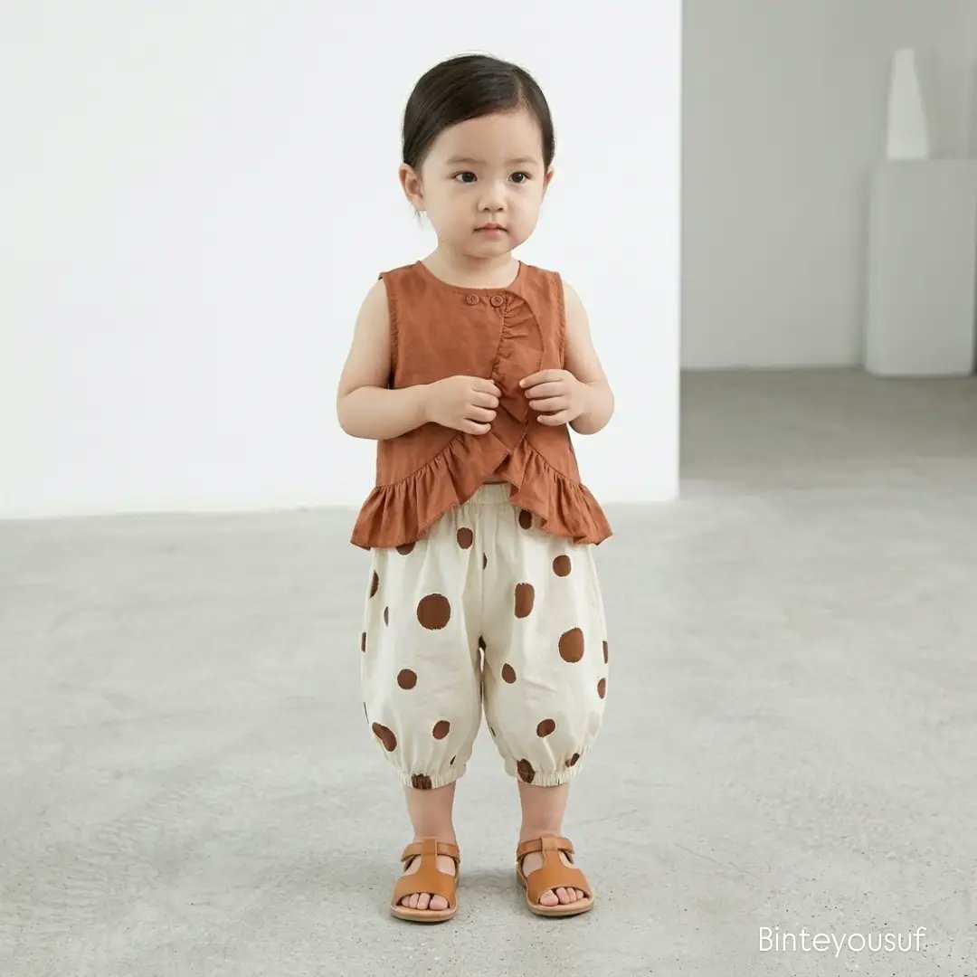 joaovitor538's tweet photo. Cotton Candy Summer. Sizes 1Y to 5Y. Caramel tones + polka dots = instant cuteness. Our Caramel Peplum Co-ord Set is soft, comfy, and made for happy summer days. Limited stock. DM to order. https://t.co/i4u069l8NN