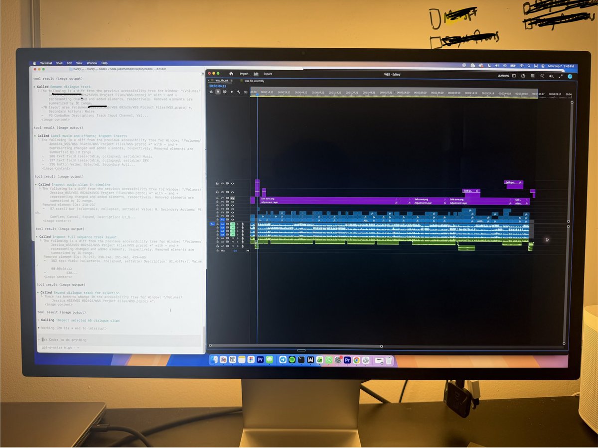 beechinour's tweet photo. astra in premiere pro

i am pretty shellshocked

things I’ve tested so far:

> mixing audio/sfx
> organizing project bins
> looking through broll
> cleaning up my sequence

and im 2 hrs in… https://t.co/0z5ECWH518
