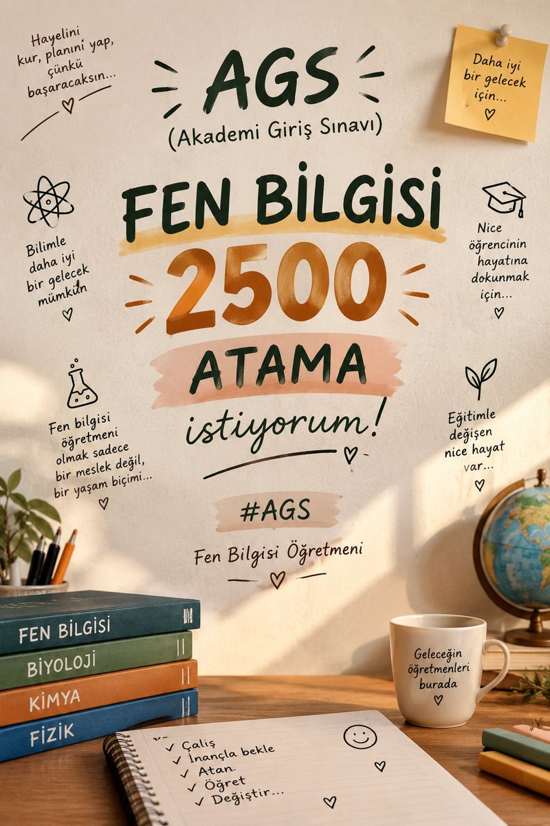 wZuhrenaz's tweet photo. AGS takviminde branşımız olan Fen bilgisi için
ayrılacak sayı 2500 olmalıdır.
#fenbilgisi2500kontenjan
@oktay_saral @Yusuf_Tekin
@iletisim @dbdevletbahceli @edipuzen https://t.co/syoAC2Lkgh