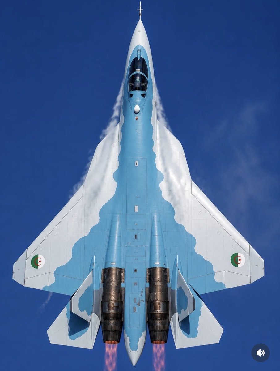 Yazid_Dz_16's tweet photo. Un monstre, Le SU-57 🇩🇿

#DzAirForce https://t.co/0TBPYjajWZ