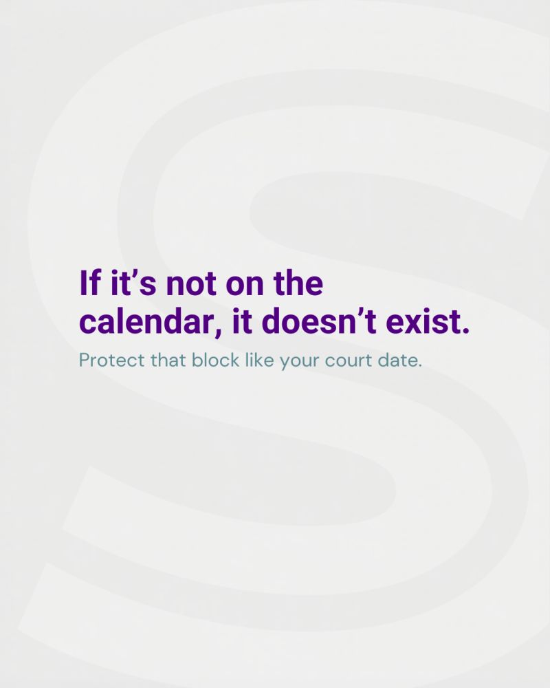 huronlaw's tweet photo. The best attorneys I know don't just manage their time, they defend it. Time blocking your Daily Highlight means treating your most important work like an unmovable court date. What's on your calendar today that actually matters?

#Productivity #TimeBlocking #LegalLife https://t.co/AKhtfeP86N