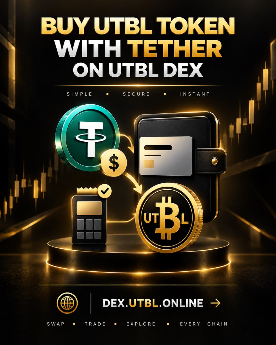 UTBLcoin's tweet photo. π Buy UTBL Token with Tether on UTBL DEX
β‘οΈ Fast
π Secure
π Simple & Direct
#UTBL #UTBLToken #UTBLDEX #Tether #USDT #Crypto #CryptoTrading #DeFi #Web3 #BNBChain #Blockchain #DEX #TokenSwap https://t.co/XLmi83sZhY