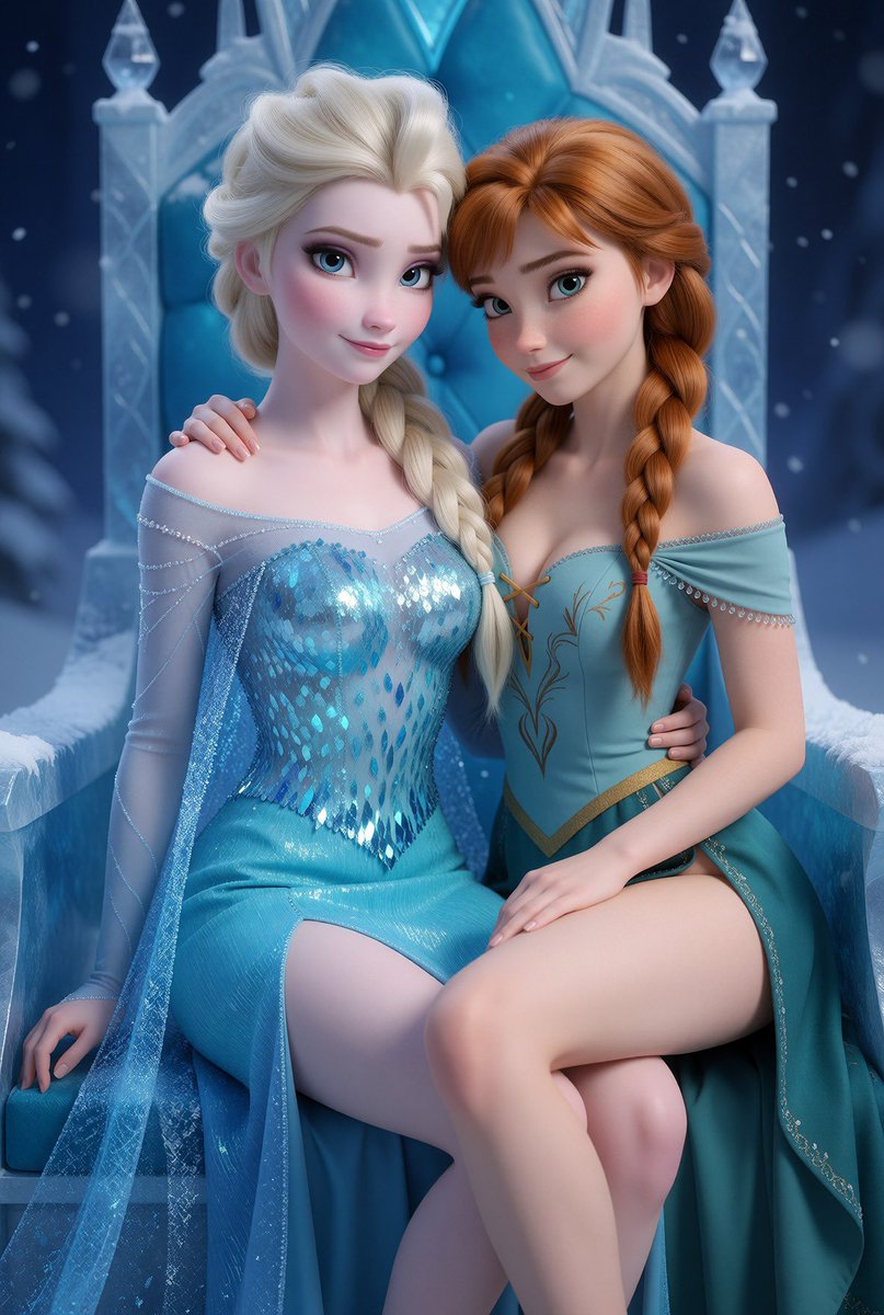 emmaprincess03's tweet photo. Elsa and Anna on the throne https://t.co/BYLCCYTNWy