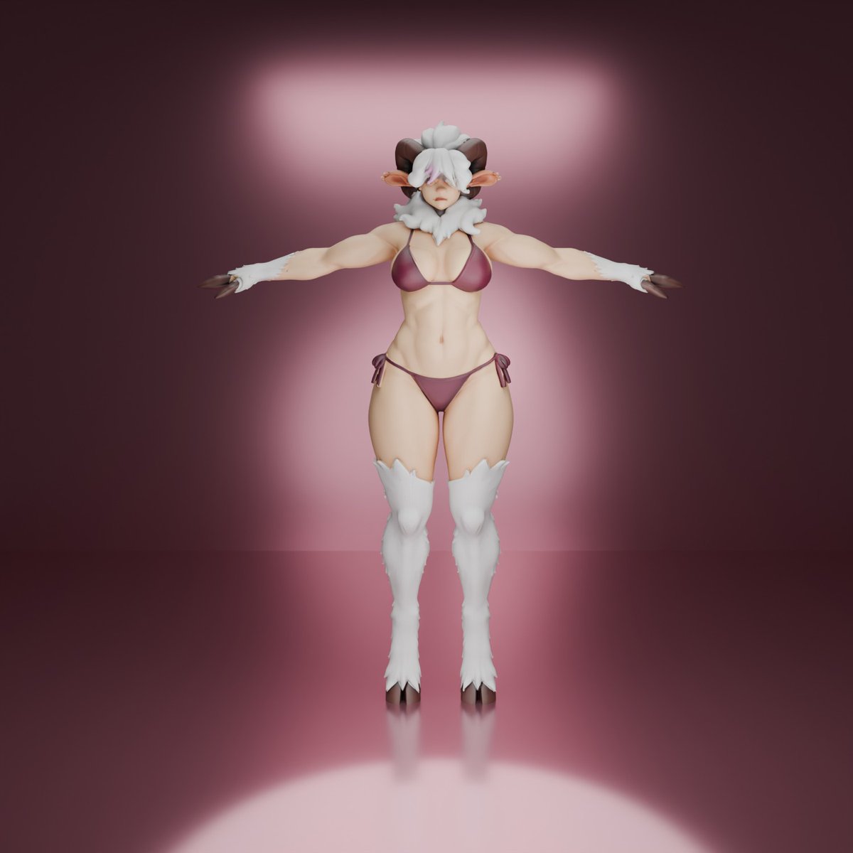 Oyasumeimei's tweet photo. Serving soft sheep vibes with a little bit of attitude 🐑🩷

Special Thanks to my client "WispingDeath" for the trust and love!🐑🎀From cozy oversized fits to a cute alternate look, this custom avatar was such a fun one to create! 💕

#vrchat #vrc #customavatar #avatardesign 🐑 https://t.co/ZbC3MhC8VB