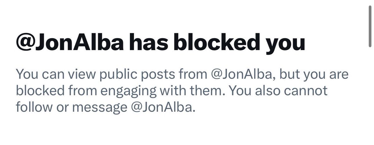 BlackDaveWON's tweet photo. @prowrestletimes Jon Alba blocked me because I told him he needs to take a 72 hour mental health break and leave Twitter for a bit.  I thought it was great advice. https://t.co/5s4TN0Y1y1