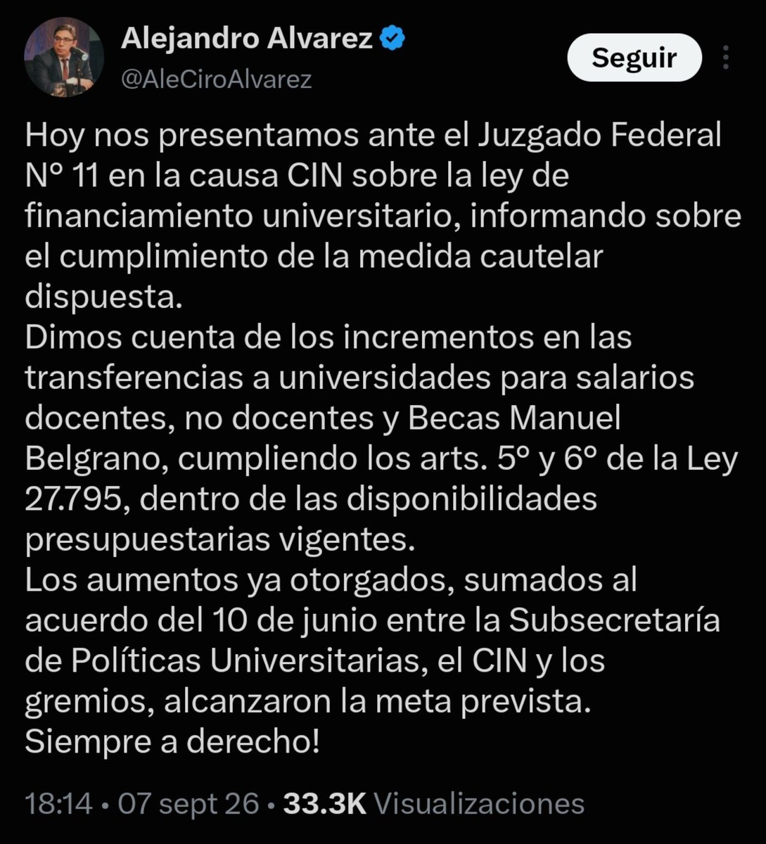 rquiroga777's tweet photo. Alguien que le conteste a @AleCiroAlvarez (me bloqueó), que para cumplir la ley falta un aumento adicional del 34%! Sinvergüenzas! https://t.co/mQyRyJqB8U