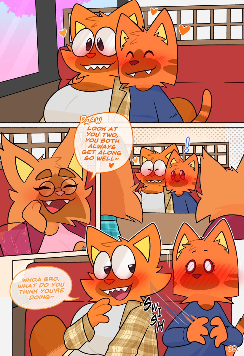 crushpepperart's tweet photo. Dinner Date With Perilla~!
an 11 page comic of Pepper going out to eat with his sister. Dangerous to go on auto pilot and slip up in front of your mom! https://t.co/sFwbo00obc