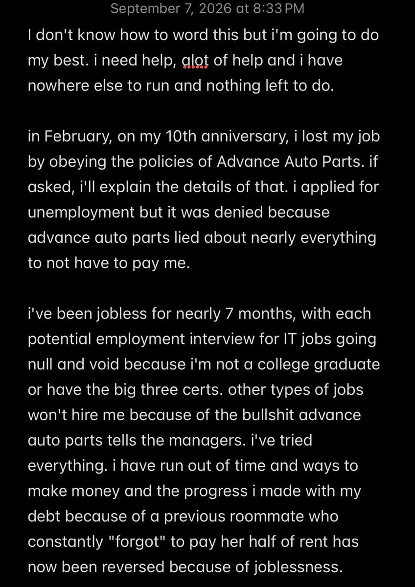 kirabyte_'s tweet photo. i genuinely hate to do this, but i'm in danger of losing nearly everything i've worked so hard for in the last 5 years. any mutual aid, even sharing would help immensely.

if you read everything, thank you. being jobless for 7 months has taken its toll on me. https://t.co/DM1MwJB1k9