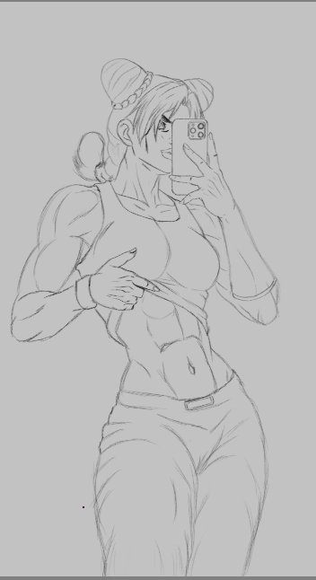 Sape_master's tweet photo. I kinda lied so have some Jolyne abs https://t.co/Y9itBltYPQ