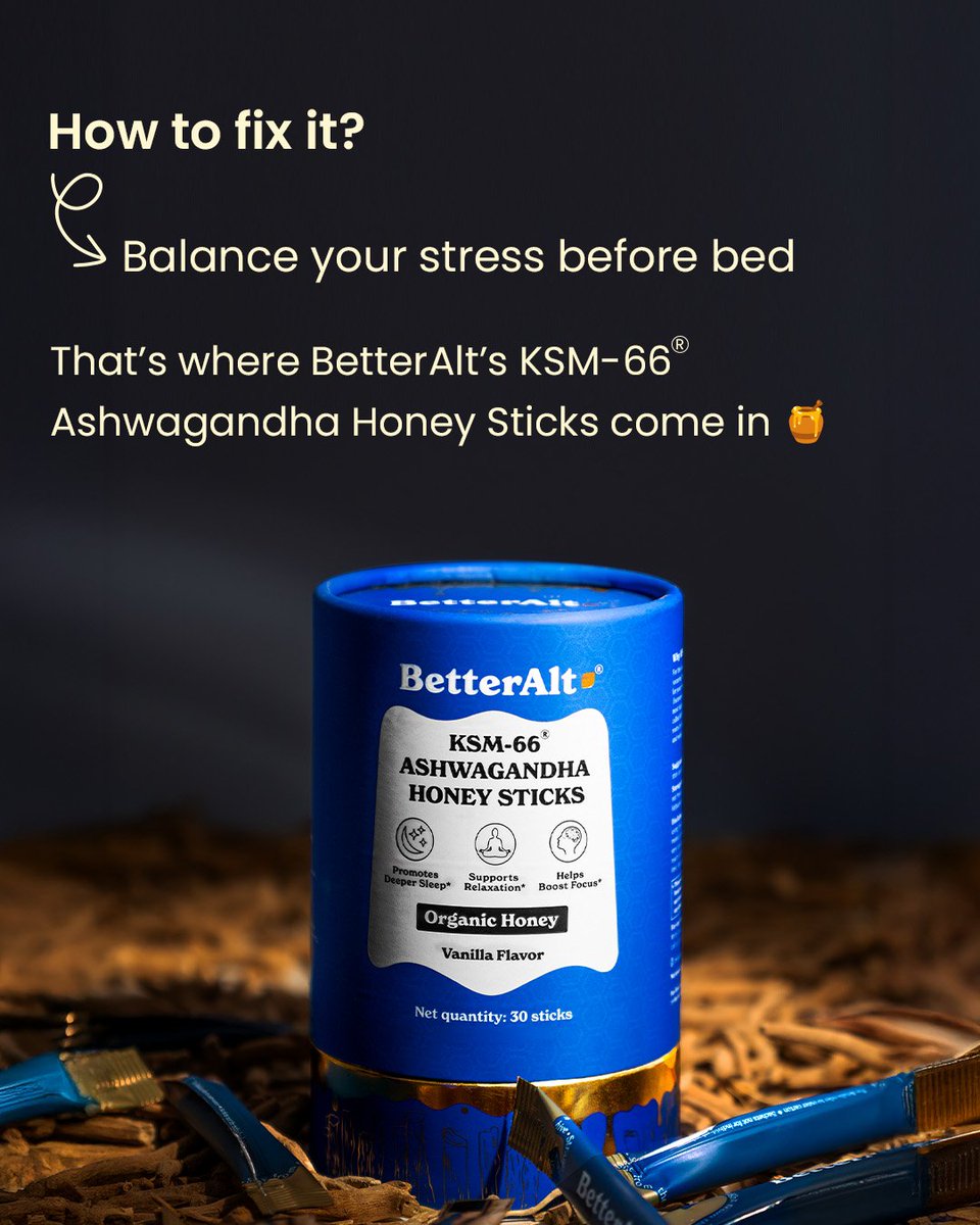 BetterAltUSA's tweet photo. Your body slept. Your brain didn't. 🖤😴 Stress keeps cortisol high and deep sleep impossible. Swipe to see what's really going on. 

#SleepSupport #CortisolBalance #BetterAlt #StressSupport #Ashwagandha https://t.co/KvrWWegHkt