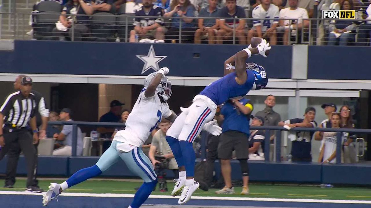 Giants_muse's tweet photo. The last time Malik Nabers faced the Cowboys:

9 REC
167 YDs
2 TD 

Facing them again on Sunday. https://t.co/nWzaxnfhok