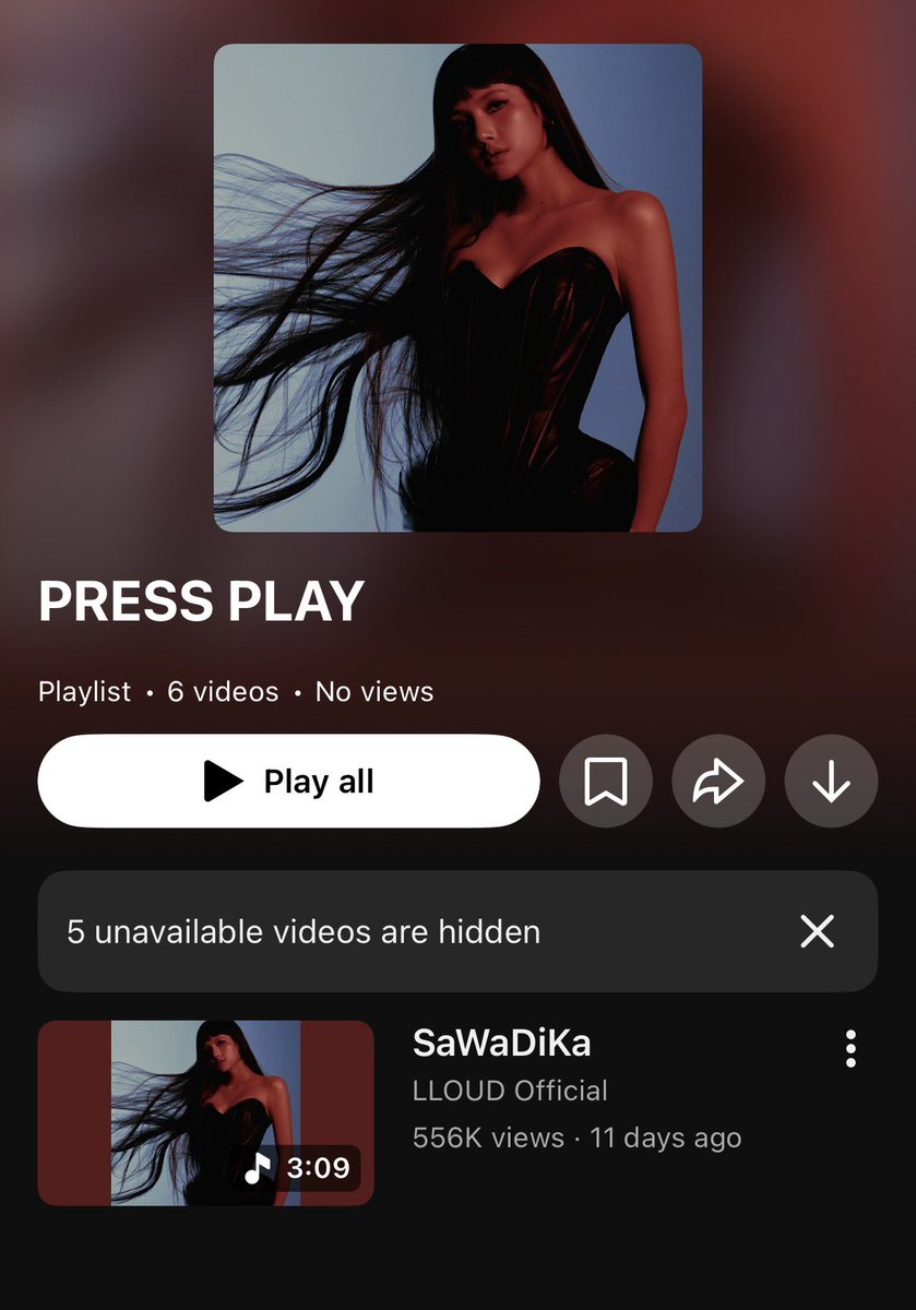 lalaluvlalisa's tweet photo. there are 5 hidden videos under PRESS PLAY album on LLOUD channel 👀 https://t.co/Y92izuCPY9