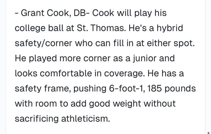 Grant1Cook's tweet photo. Thank you @GregBiggins and @On3  for the write up after playing Mater Dei! https://t.co/c67MMJn0L9