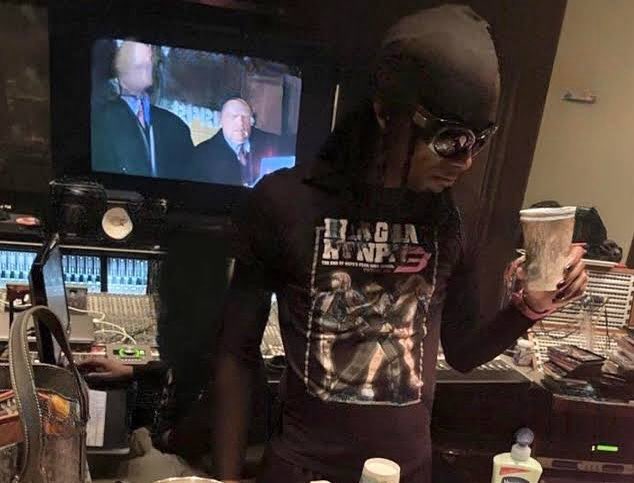 pbcrelated's tweet photo. Playboi Carti in a Danganronpa 3 tee at the studio 🎮 https://t.co/iLta6kguhN
