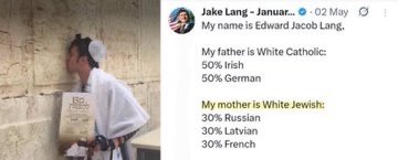 Afolfwasright's tweet photo. @WarsawErik We know he’s not Christian but jeow Zionist https://t.co/U3bpjonWQs
