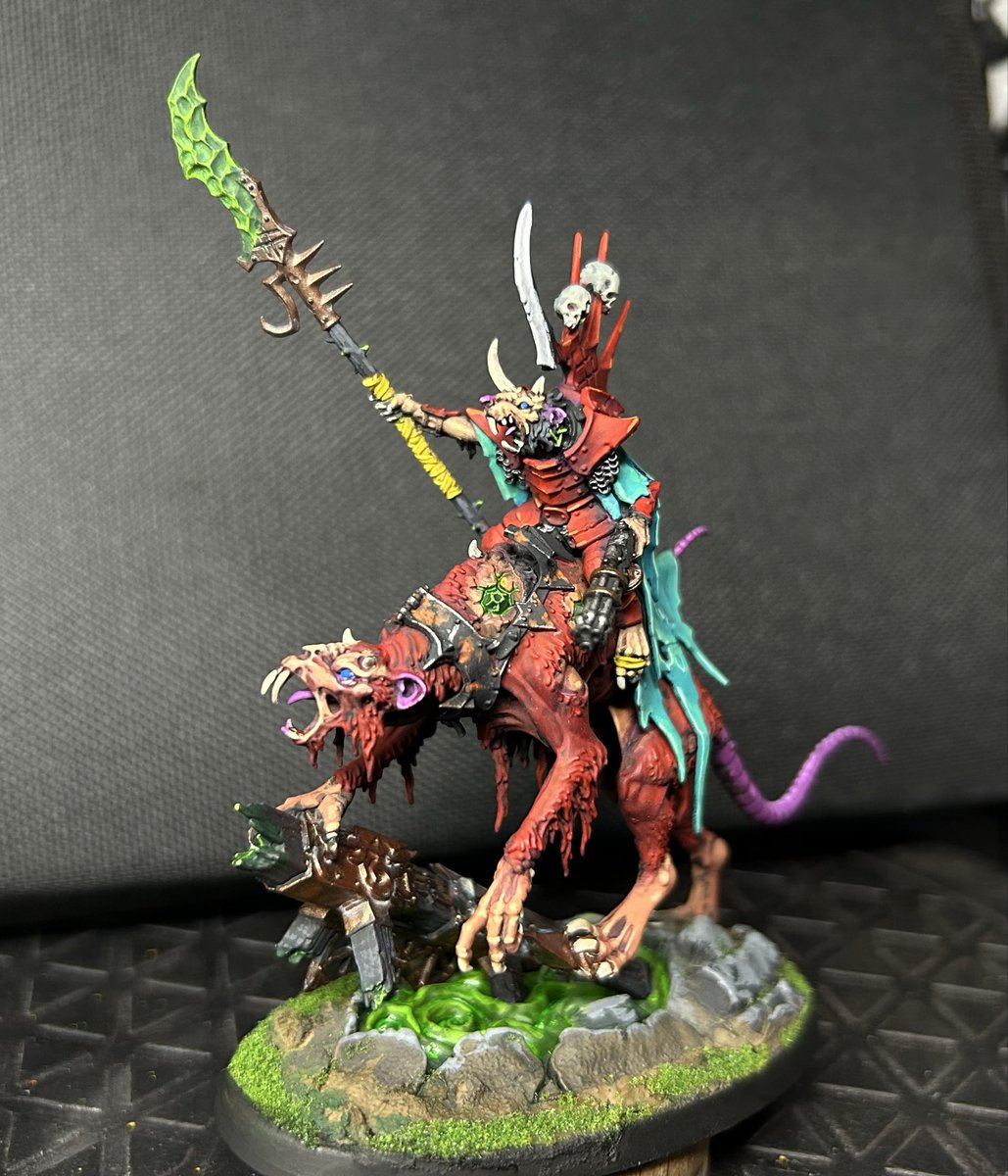 RadDeadman's tweet photo. Clawlord on his mighty gnawbeast, ready to bring absolute chaos and ruin! 🎲 
#BaelzBrush https://t.co/Fsb4rKiwqC
