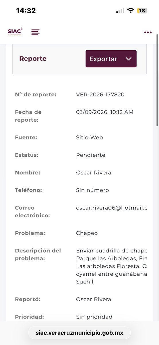 Oz_Rivera's tweet photo. @espejohernandez su valioso apoyo para resolver solicitud se ha insistido por varios meses a través de la plataforma digital sin obtener solución https://t.co/rVv1SsxIsU